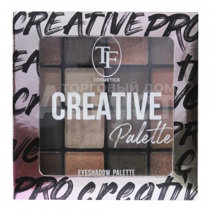 Тени для век Triumf Creativa Palette палетка 16 оттенков, бежево-розовый, тон 03