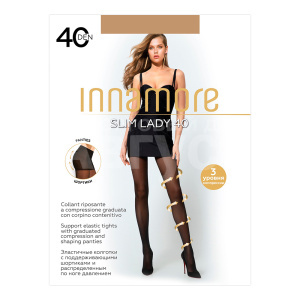 Колготки Innamore Slim Lady 40 ден, размер 5, daino (загар)