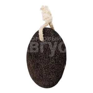 Пемза Tagger Nature для педикюра, натуральная вулканическая, черный