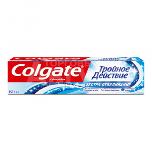 Зубная паста Colgate Triple Action экстра отбеливание, 100 мл