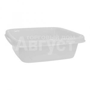 Таз пластиковый SV3940БЛ Квадратный, белый, 10 л