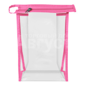 Косметичка 07639014.7 К-3 14*7 h21, ПВХ, розовая