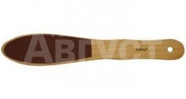 Терка для педикюра Kaizer 405020 абразивная, двухсторонняя, деревянная ручка, 320 мм