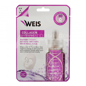 Маска для лица Weis 3D с коллагеном, 23 г