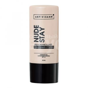 Крем тональный Art-Visage Nude Stay СС увлажняющий, SPF 10, натуральный беж, тон 303, 30 мл