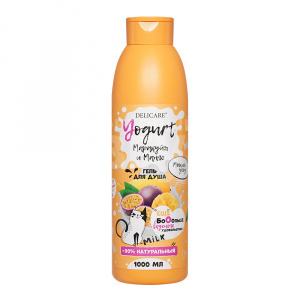 Гель для душа Delicare YOGURT Маракуйя и Манго, 1 л