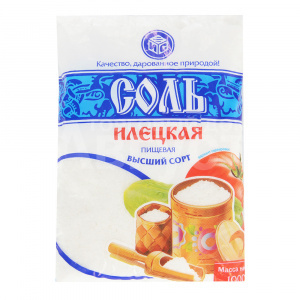 Соль Поваренная 1кг п/э Илецк