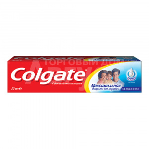 Зубная паста Colgate Максимальная защита от кариеса Свежая мята, 50 мл