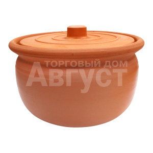 Форма для запекания Viapot 60023 круглая с крышкой, 4 л, жаропрочная керамика