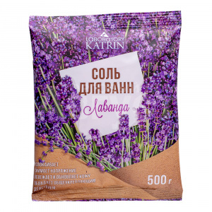 Соль для ванн Laboratory Katrin 12025 Лаванда, пакет, 500 г