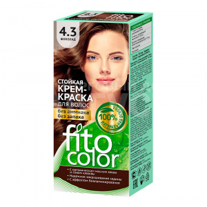 Краска для волос Fito Color Без аммиака и запаха тон 4.3, шоколад