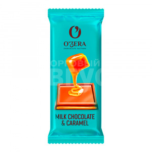 Шоколад молочный OZera Milk & Caramel с мягкой карамельной начинкой, 24 г