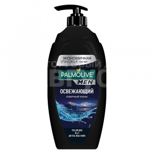 Гель для душа Palmolive Men 2 в 1 Бодрящий цитрусовый заряд, мужской, 750 мл