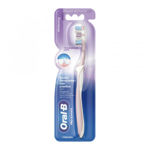 Зубная щетка Oral-B Pro 3D White Отбеливание 40, средней жесткости