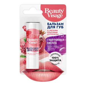 Бальзам для губ Фитокосметик Beauty Visage с легким оттенком, красный, 3,6 г