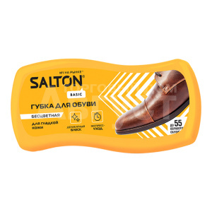 Губка для обуви Salton волна, из гладкой кожи, бесцветная