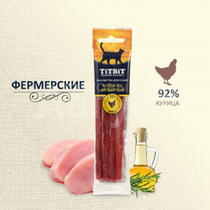 Колбаски TitBit Золотая коллекция 6935277 фермерские, для кошек, 20 г