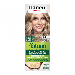 Краска для волос Palette Naturia тон 9-1, Холодный светло-русый, 50 мл