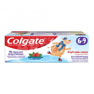 Зубная паста Colgate детская Клубника/мята, 60 мл