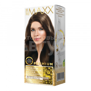 Краска для волос Макс Делюкс PREMIUM HAIR DYE KIT тон 6.0, Темно-русый, 110 мл