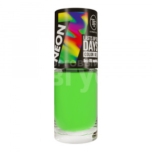Лак для ногтей Triumf Color Gel Neon, салатово-зеленый неоновый, тон 317, 8 мл