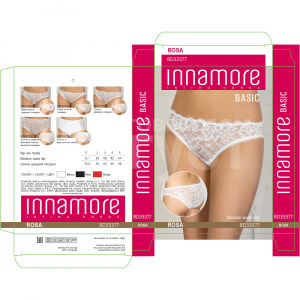 Трусы женские Innamore BD32293 Rosa 2, слипы, rouge( красный)