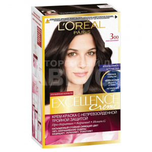 Краска для волос L'Oreal Excellence Creme тон 300, каштан