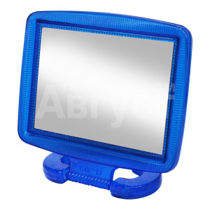 Зеркало ZCDE-01-3 настольное квадратное, 14*11 см, синий