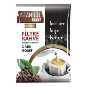 Кофе Istanbul Kahve, натуральный, жаренный, молотый, дрип-пакет, 8 г