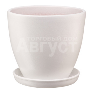 Кашпо BH-35-2 Бутон, керамика, молочно-белый, 2,4 л
