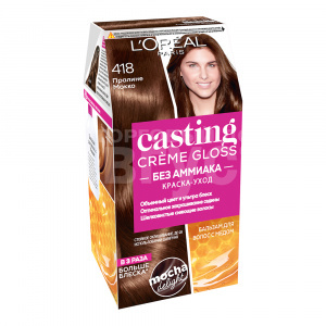 Краска для волос L'Oreal Casting Creme Gloss без аммиака тон 418, пралине мокко