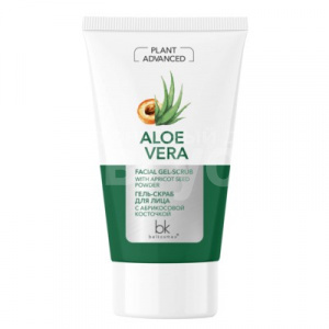 Гель-скраб для лица Belkosmex Plant Advanced Aloe Vera с абрикосовой косточкой, 120 мл