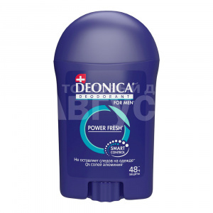 Дезодорант-антиперспирант мужской Deonica Power Fresh защита от пота и запаха на 48 часов, 40 мл