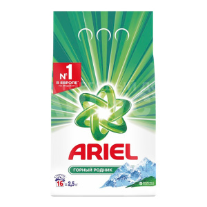 Стиральный порошок Ariel автомат, Горный родник, 2,5 кг