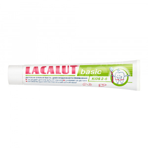 Зубная паста Lacalut детская basic kids 2 - 6 лет, 60 г