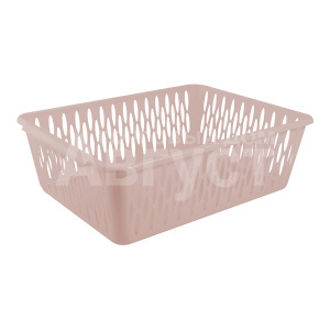 Корзина для хранения Keeplex Light, L 38*27,5*12 см, пластик, бежевый топаз