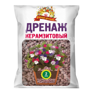 Дренаж Царица цветов керамзитовый, крупный, 10-20 мм, 2 л