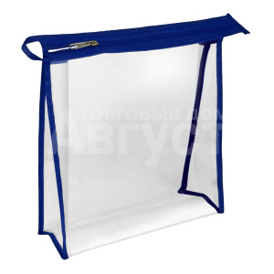 Косметичка 07639017.4 К-14 шитье 22*6*h23 см, ПВХ, синий