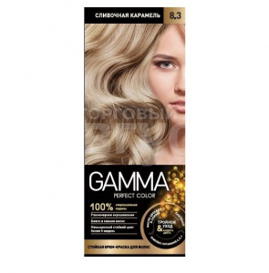 Краска для волос Gamma Perfect Color тон 8.3, сливочная карамель
