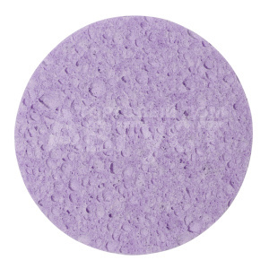 Спонж для умывания Queen Fair 9746924 круглый, 8*8*0,5см, фиолетовый