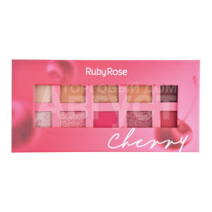 Палетка Ruby Rose Cherry 10 матовых и шиммерных оттенков, вишневый тон