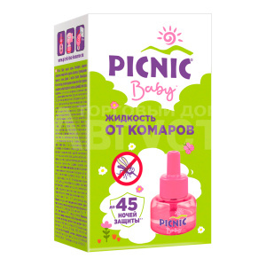 Жидкость Picnic Baby от комаров 45 ночей для детей, флакон, 30 мл