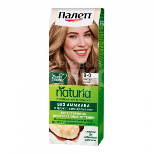 Краска для волос Palette Naturia тон 8-0, Средне-русый, 50 мл