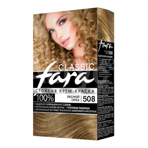 Краска для волос Fara тон 508, лесной орех