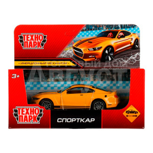 Машина 1912C169-R Технопарк Спорткар, инерционная, 11 см, металл