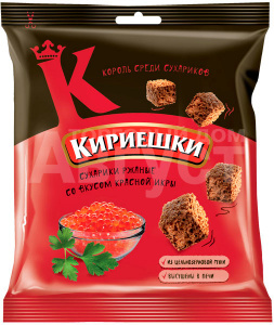 Сухарики Кириешки Baguet Красная икра, 40 г
