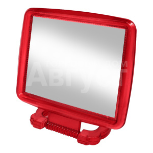 Зеркало ZCDE-17-3 настольное квадратное, 25,5 см, красный