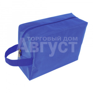 Косметичка К-18 В с ручкой 20*8*h15 см, нейлон, голубой