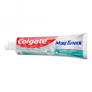 Зубная паста Colgate МаксБлеск кристальная мята,с отбеливающими пластинками, 150 мл