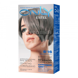 Стойкая краска-гель для волос Estel Only тон 8/16, Светло-русый пепельно-фиолетовый